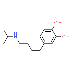1,2-Benzenediol, 4-[4-[(1-methylethyl)amino]butyl]- (9CI)结构式