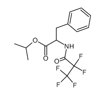 2-(2,2,3,3,3-Pentafluoro-propionylamino)-3-phenyl-propionic acid isopropyl ester结构式