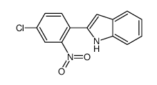 2-(4-chloro-2-nitrophenyl)-1H-indole Structure