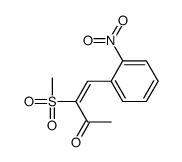 3-methylsulfonyl-4-(2-nitrophenyl)but-3-en-2-one Structure