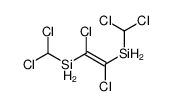 [1,2-dichloro-2-(dichloromethylsilyl)ethenyl]-(dichloromethyl)silane结构式