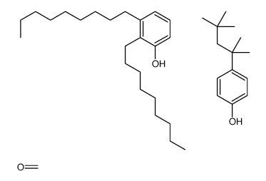 2,3-di(nonyl)phenol,formaldehyde,4-(2,4,4-trimethylpentan-2-yl)phenol Structure