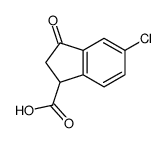 5-氯-3-氧代-茚满-1-羧酸结构式