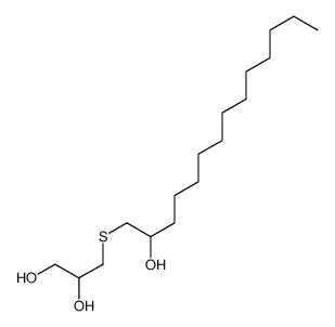 3-(2-hydroxytetradecylsulfanyl)propane-1,2-diol结构式