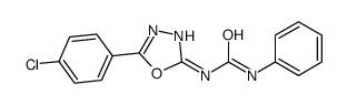 1-[5-(4-chlorophenyl)-1,3,4-oxadiazol-2-yl]-3-phenylurea结构式