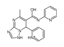 5-methyl-7-pyridin-1-ium-2-yl-N-pyridin-2-yl-1,7-dihydro-[1,2,4]triazolo[1,5-a]pyrimidine-6-carboxamide结构式