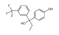 4-[1-hydroxy-1-[3-(trifluoromethyl)phenyl]propyl]phenol结构式