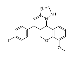 7-(2,3-dimethoxyphenyl)-5-(4-iodophenyl)-1,5,6,7-tetrahydrotetrazolo[1,5-a]pyrimidine Structure