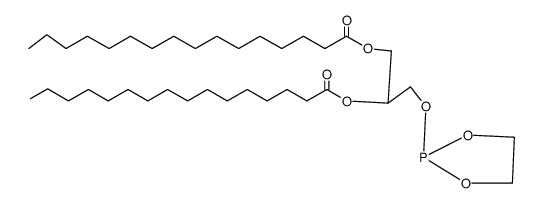 Hexadecanoic acid 2-([1,3,2]dioxaphospholan-2-yloxy)-1-hexadecanoyloxymethyl-ethyl ester结构式