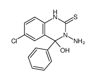 3-Amino-6-chlor-4-hydroxy-4-phenyl-2-thioxo-1,2,3,4-tetrahydrochinazolin Structure