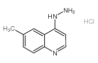 4-HYDRAZINO-6-METHYLQUINOLINE HYDROCHLORIDE structure