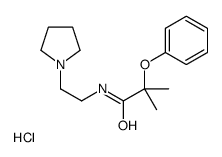 2-methyl-2-phenoxy-N-(2-pyrrolidin-1-ylethyl)propanamide,hydrochloride结构式