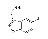 1,2-Benzisoxazole-3-methanamine,5-fluoro-(9CI)结构式