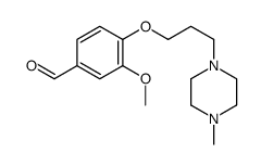 3-methoxy-4-[3-(4-methylpiperazin-1-yl)propoxy]benzaldehyde Structure