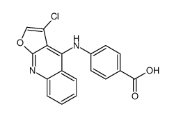 4-[(3-chlorofuro[2,3-b]quinolin-4-yl)amino]benzoic acid Structure
