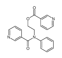 2-[N-(pyridine-3-carbonyl)anilino]ethyl pyridine-3-carboxylate Structure