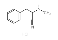 2-methylamino-3-phenyl-propanenitrile structure