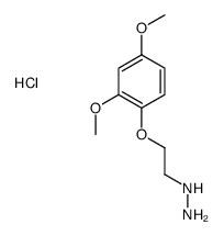 2-(2,4-dimethoxyphenoxy)ethylhydrazine,hydrochloride Structure