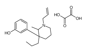 3-(2-methyl-1-prop-2-enyl-3-propylpiperidin-3-yl)phenol,oxalic acid结构式