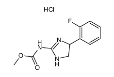 [4-(2-Fluoro-phenyl)-4,5-dihydro-1H-imidazol-2-yl]-carbamic acid methyl ester; hydrochloride Structure