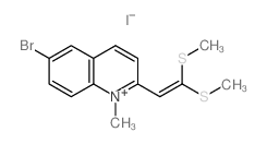 2-[2,2-bis(methylsulfanyl)ethenyl]-6-bromo-1-methyl-2H-quinoline Structure