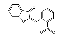 (2Z)-2-[(2-nitrophenyl)methylidene]-1-benzofuran-3-one结构式