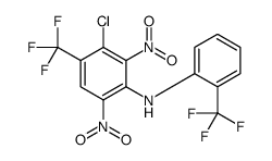 3-chloro-2,6-dinitro-4-(trifluoromethyl)-N-[2-(trifluoromethyl)phenyl]aniline Structure