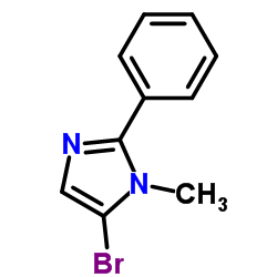 5-Bromo-1-methyl-2-phenyl-1H-imidazole Structure