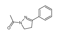 1-acetyl-3-phenyl-4,5-dihydro-1H-pyrazole结构式