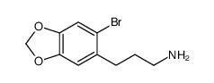 3-(6-Bromo-1,3-benzodioxol-5-yl)-1-propanamine结构式