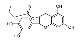 [(2R,3S)-2-(3,4-dihydroxyphenyl)-5,7-dihydroxy-3,4-dihydro-2H-chromen-3-yl] butanoate Structure