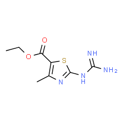ethyl 2-guanidino-4-methylthiazole-5-carboxylate结构式