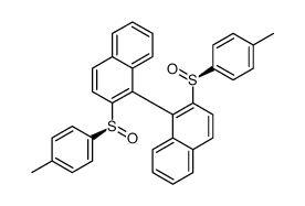 2-[(S)-(4-methylphenyl)sulfinyl]-1-[2-[(S)-(4-methylphenyl)sulfinyl]naphthalen-1-yl]naphthalene结构式