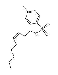 3-cis-nonene-1-yl-p-toluenesulfonate Structure