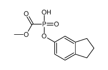 2,3-dihydro-1H-inden-5-yloxy(methoxycarbonyl)phosphinic acid Structure