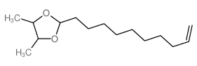 2-dec-9-enyl-4,5-dimethyl-1,3-dioxolane structure