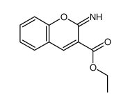 2-Imino-2H-1-benzopyran-3-carboxylic acid ethyl ester Structure