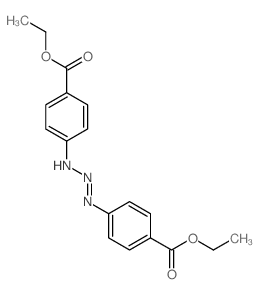 Benzoic acid,4,4'-(1-triazene-1,3-diyl)bis-, diethyl ester (9CI) structure