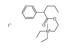 diethyl-methyl-[2-(2-phenylpentanoyloxy)ethyl]azanium,iodide Structure