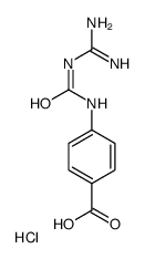 [(E)-N'-[(4-carboxyphenyl)carbamoyl]carbamimidoyl]azanium,chloride Structure