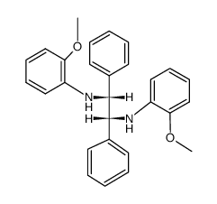 N,N'-bis(2-methoxyphenyl)-1,2-diphenyl-1,2-ethanediamine Structure