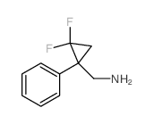 (2,2-Difluoro-1-phenylcyclopropyl)methanamine Structure