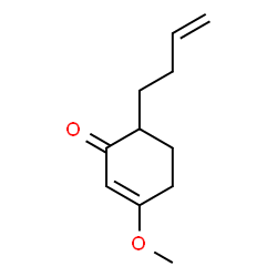 2-Cyclohexen-1-one,6-(3-butenyl)-3-methoxy-(9CI) structure