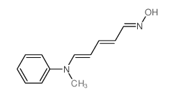 N-[5-(methyl-phenyl-amino)penta-2,4-dienylidene]hydroxylamine结构式