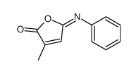 3-methyl-5-phenyliminofuran-2-one Structure