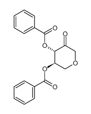 2,3,4-di-O-benzoyl-1,5-anhydro-D-pentulose结构式