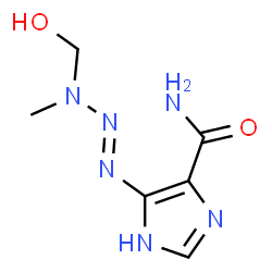 5-(3-hydroxymethyl-3-methyl-1-triazeno)imidazole-4-carboxamide结构式