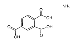 benzene-1,2,4-tricarboxylic acid, ammonia salt结构式