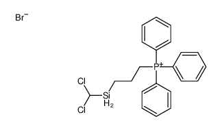 3-(dichloromethylsilyl)propyl-triphenylphosphanium,bromide Structure