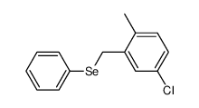2-methyl-5-chlorobenzyl phenyl selenide Structure